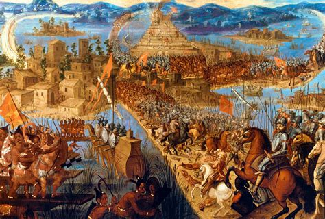 Tenochtitlánin valtaus: Kun Aztec-imperiumi kohtasi espanjalaisen kolonialismin ja uskonnollisten ristiriitojen myrskyt